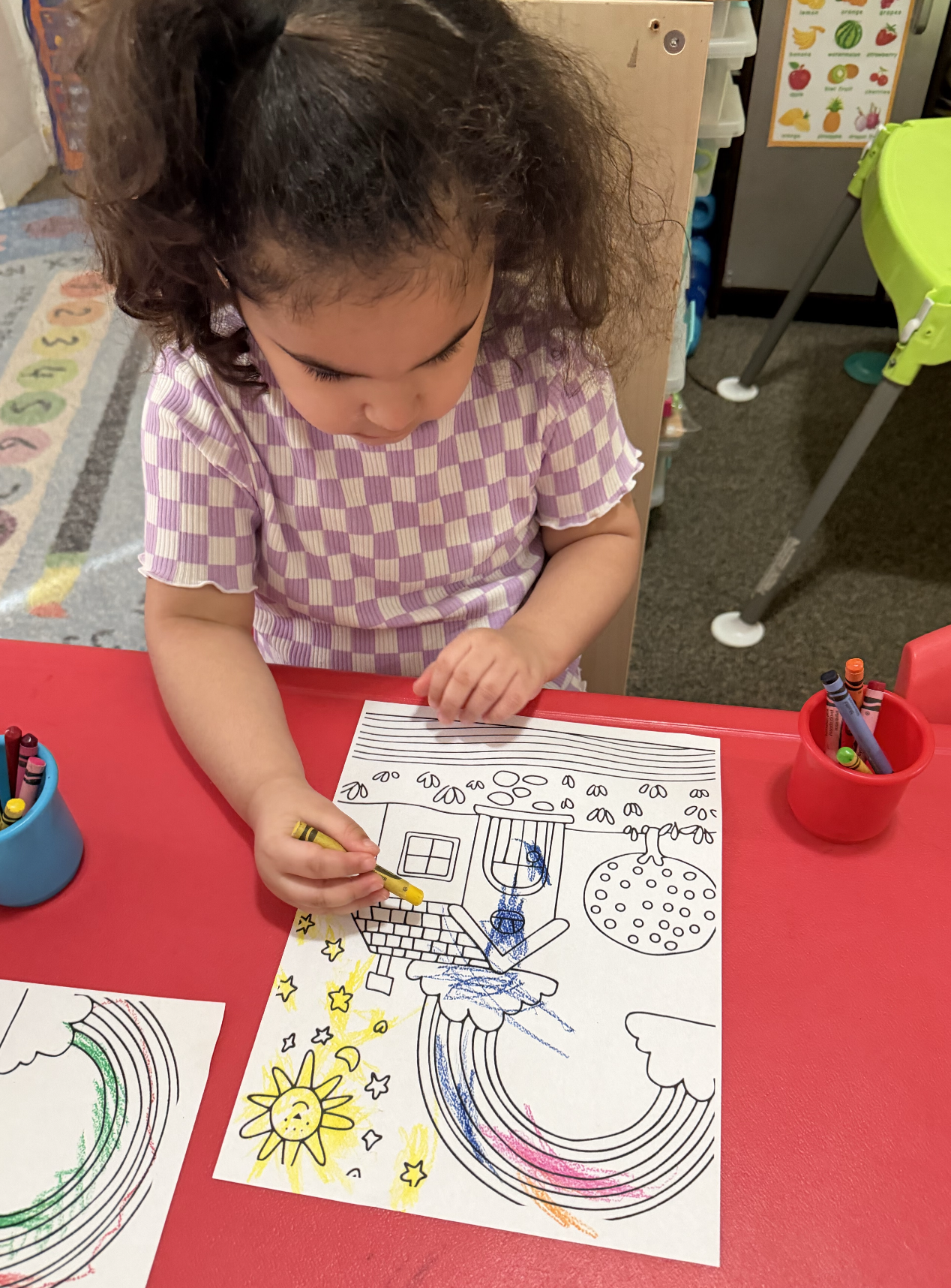 Children participating in seasonal learning activities